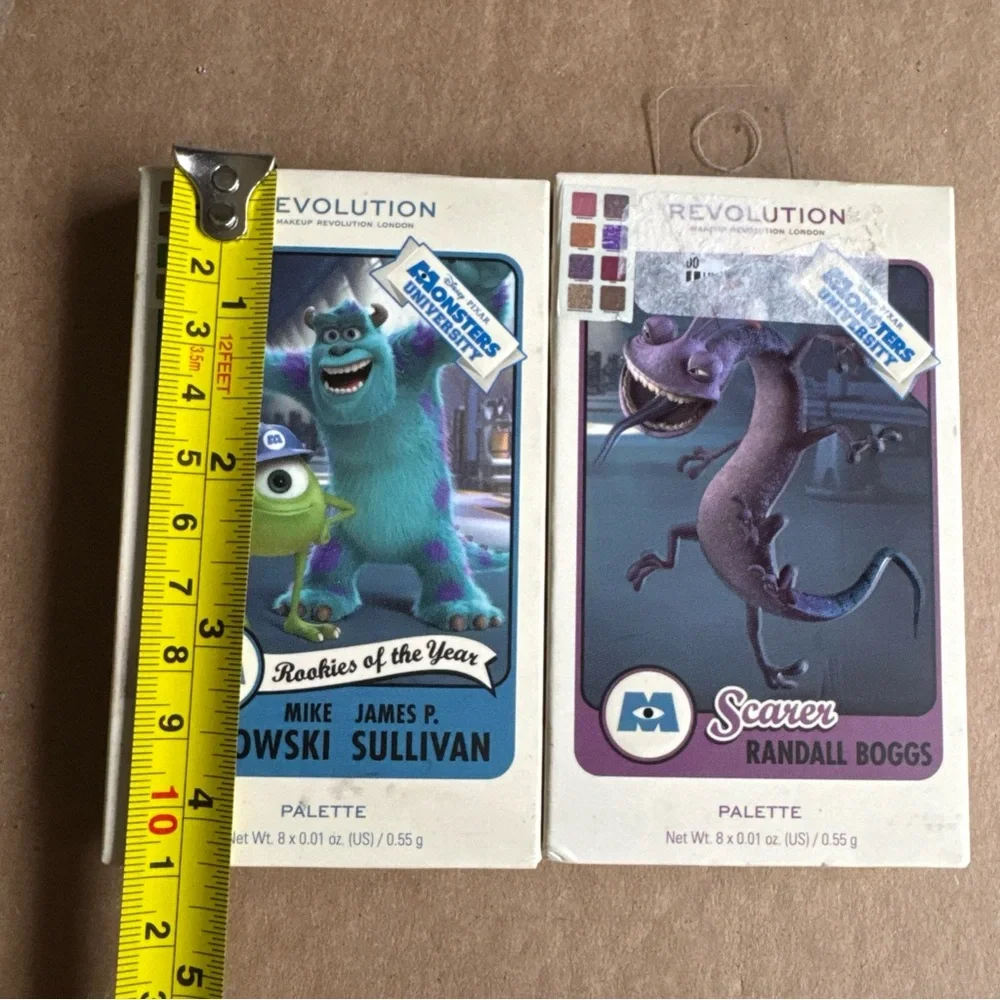 2 Makeup Revolution x Monsters University Card Eyeshadow Palette Randall Rookies